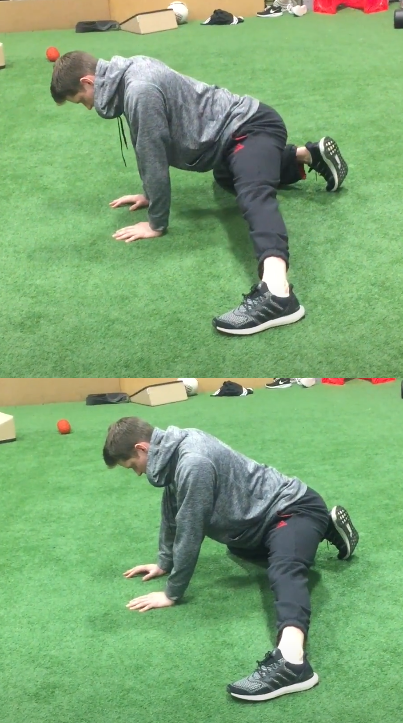 1 medio Kneeling Adductor Rock