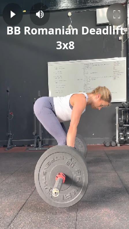 BB Romanian Deadlift