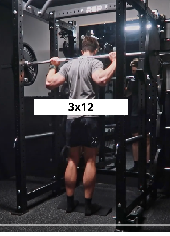 Standing Barbell Calf Raises for Stubborn Calves